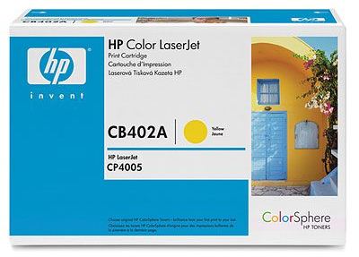 

Картридж HP 642A CB402A для принтера Color LaserJet CP4005 жёлтый ( 7500 страниц), 642A