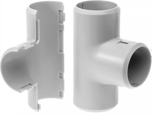 Изображение товара Тройник для труб из пластика и гофрированной трубы 25 мм Promruzak PR.07325