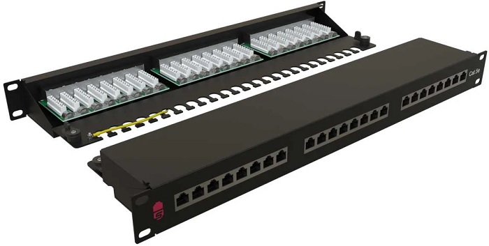 

Патч-панель SYSMATRIX PP 1901U.S245ES.N 19"(1U), 24 порта RJ-45 полностью экранированная, категория 5e, Dual IDC, цвет черный, PP 1901U.S245ES.N