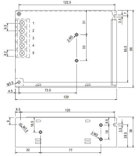 фото Преобразователь AC-DC сетевой Mean Well RS-75-12 в Уфе