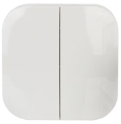 фото Выключатель двухклавишный  IEK EVH20-K01-10