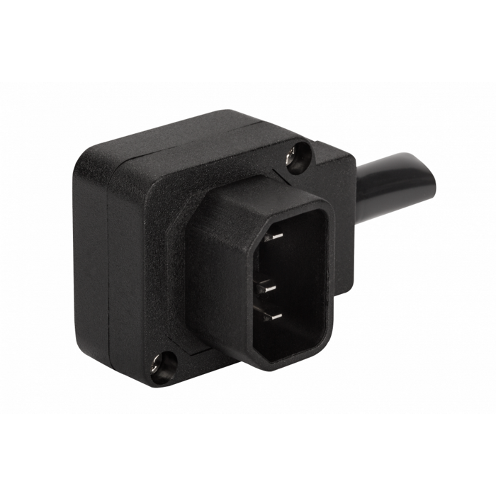 

Вилка Lanmaster LAN-IEC-320-C14/90 IEC 60320 C14, 10A, 250V, угловая, разборная, черная, LAN-IEC-320-C14/90