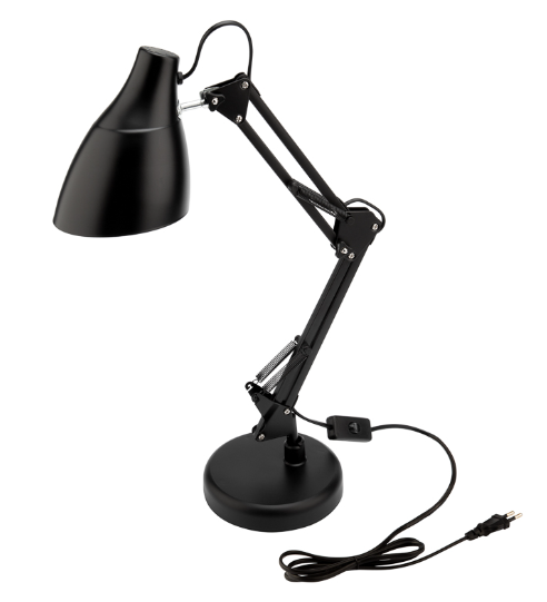 

Светильник Rexant 603-1010 настольный Рубикон на металлической стойке с основанием, с цоколем Е27, 60 Вт, цвет антрацит, 603-1010