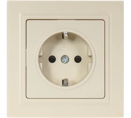 фото Розетка с заземлением в сборе IEK BR-R14-16-K10-F в Волгограде