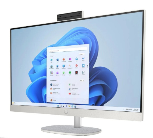 фото Моноблок 27" HP 27-cr0156nh NT (Intel Core i7 1355U, 8ГБ SODIMM DDR4, SSD 512 ГБ, Intel UHD Graphics, Не установлена) Белый [A9VA3EA#BH5]