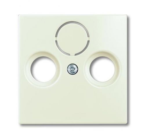 

Накладка ABB 1724-0-4316 BASIC 55 (плата центральная) для ТВ-розеток, IP20 шале (белая), 1724-0-4316