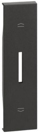 Изображение товара Лицевая панель BTicino KG06 для выключателей рольставней горизонтальная черная