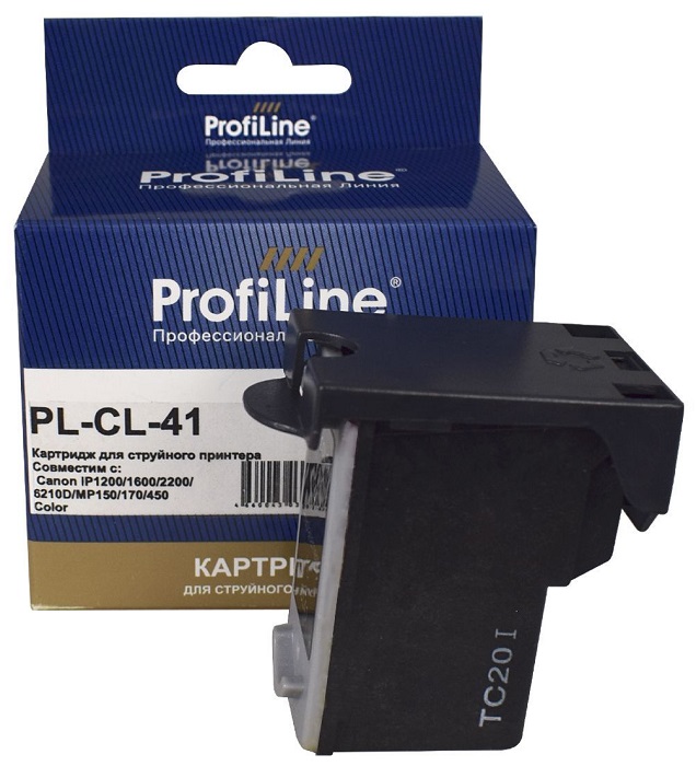 

Картридж ProfiLine PL_CL-41_C/M/Y струйный для принтеров Canon MultiPASS-450/PIXMA-MP140/MP150/MP160/MP170/MP180/MP190/MP210/MP220/MX300/MX310/MP450/M, PL_CL-41_C/M/Y