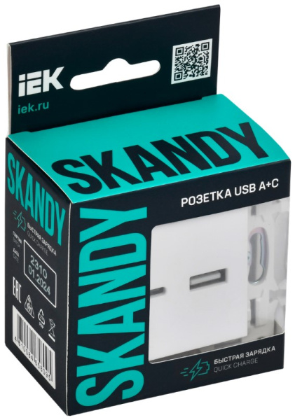 фото Розетка USB  IEK SK-U22-D31-K01 в Казани