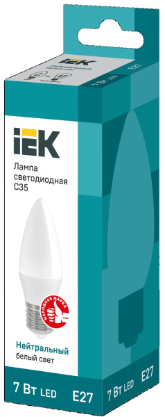 фото Лампа светодиодная IEK LLE-C35-7-230-40-E27 в Уфе