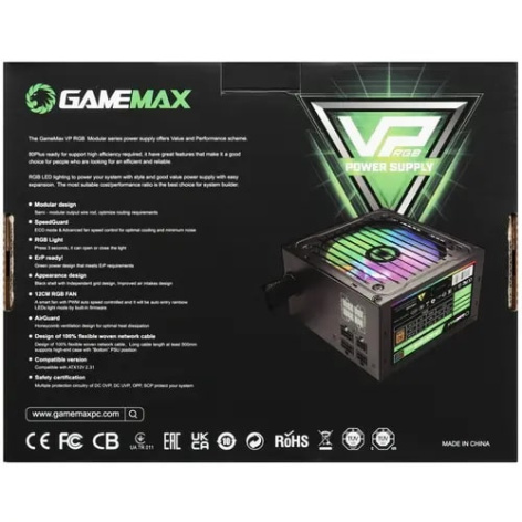 фото Блок питания ATX GameMax VP-700-RGB-MODULAR в Уфе