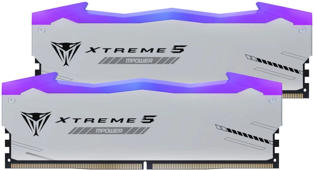 

Модуль памяти DDR5 48GB (2*24GB) Patriot Memory PVXR548G64C32KM Viper Xtreme 5 RGB MPOWER PC5-51200 6400MHz CL32 1.4V XMP, радиатор, PVXR548G64C32KM