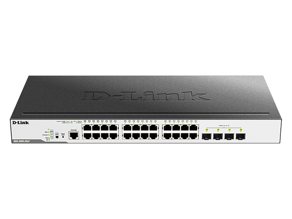 

Коммутатор управляемый D-link DGS-3000-28LP/B1A 24x10/100/1000Base-T PoE (PoE-бюджет 193 Вт), 4x1000Base-X SFP, L2, DGS-3000-28LP/B1A