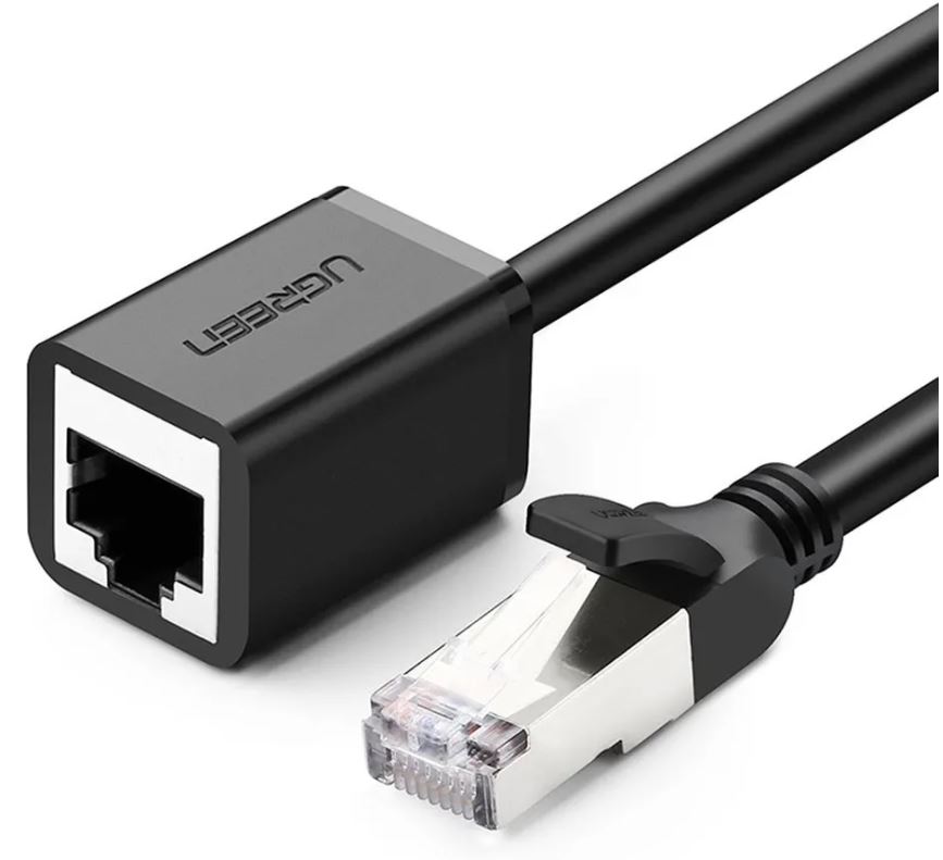 

Удлинитель UGREEN NW112 Cat 6 F/UTP Ethernet RJ45 Extension Male/Female Patch Cords, длина: 5м, цвет: черный, NW112