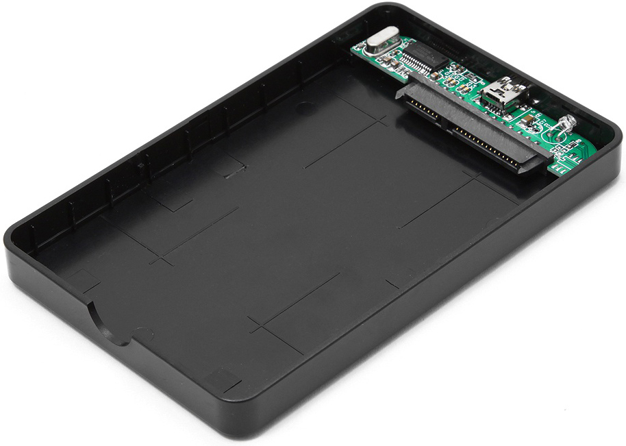 

Внешний корпус для HDD SATA 2.5” Gembird EE2-U2S-40P для HDD/SSD SATA 6Gb/s 2.5", USB 2.0, черный, EE2-U2S-40P