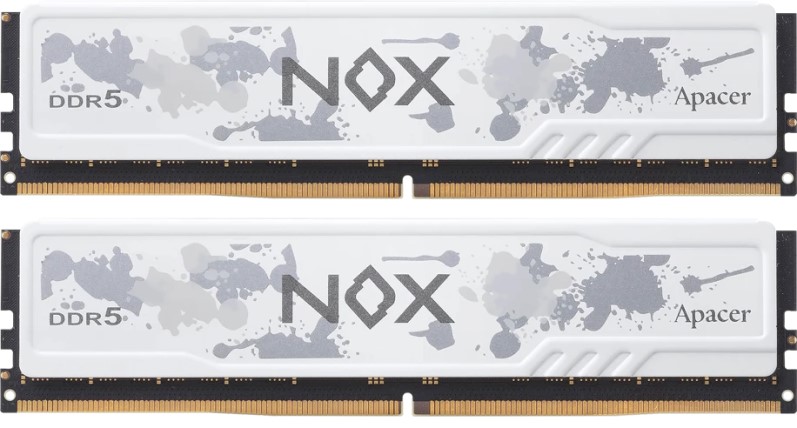 

Модуль памяти DDR5 64GB (2*32GB) Apacer AH5U64G60C622MWAA-2 NOX PC5-48000 6000MHz CL38 1.35V, AH5U64G60C622MWAA-2