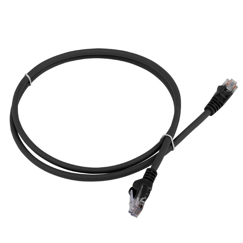 

Кабель патч-корд U/UTP 6 кат. 0.3м Lanmaster LAN-PC45/U6-0.3-BK RJ45 - RJ45, 4 пары, черный, LSZH, LAN-PC45/U6-0.3-BK