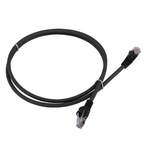 фото Кабель патч-корд U/UTP 5e кат. 0.3м Lanmaster LAN-PC45/U5E-0.3-BK в Екатеринбурге