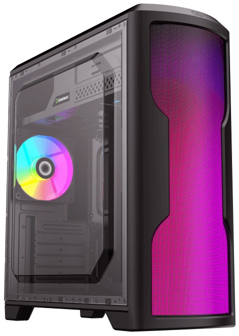 

Корпус ATX GameMax G562 Matrix черный, без БП, боковая панель из закаленного стекла, USB 3.1, 2*USB 2.0, audio, G562 Matrix