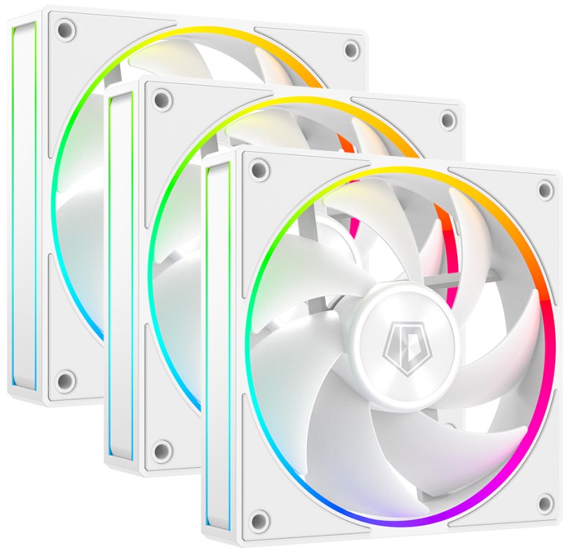 

Вентилятор для корпуса ID-Cooling AF-127-ARGB-W TRIO 120x120x27mm, 500-2000rpm, 78CFM, 29.9dBA, 4-pin PWM (3-pack) BOX, AF-127-ARGB-W TRIO