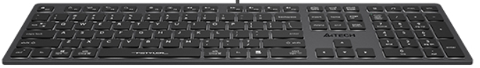 

Клавиатура A4Tech Fstyler FX60 серый/белый USB slim Multimedia LED (1789315), Fstyler FX60