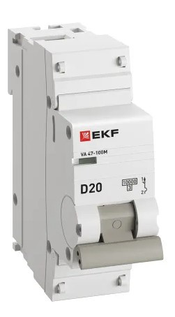 фото Автоматический выключатель  EKF mcb47100m-1-20D-pro в Перми