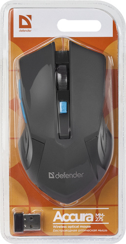фото Мышь Wireless Defender Accura MM-275 Black-Blue в Самаре