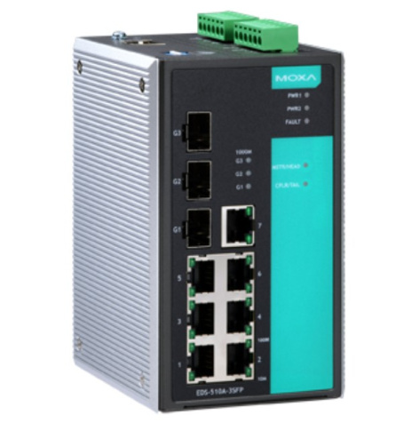 фото Коммутатор управляемый MOXA EDS-510A-3SFP-T в Перми