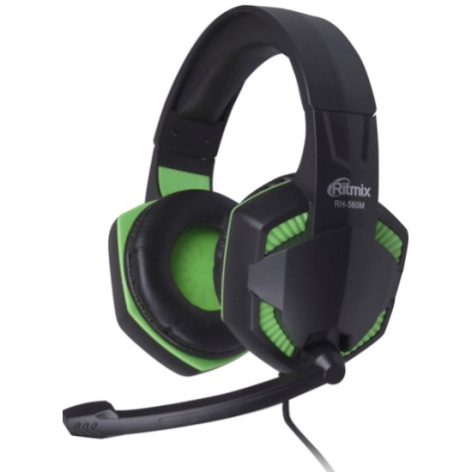 Изображение товара Гарнитура Ritmix RH-560M Gaming проводная охватывающая с микрофоном