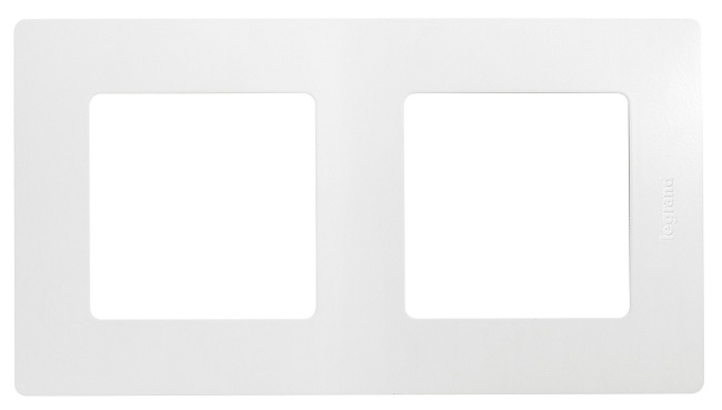 

Рамка Legrand 672502 Etika белая 2-ая, 672502