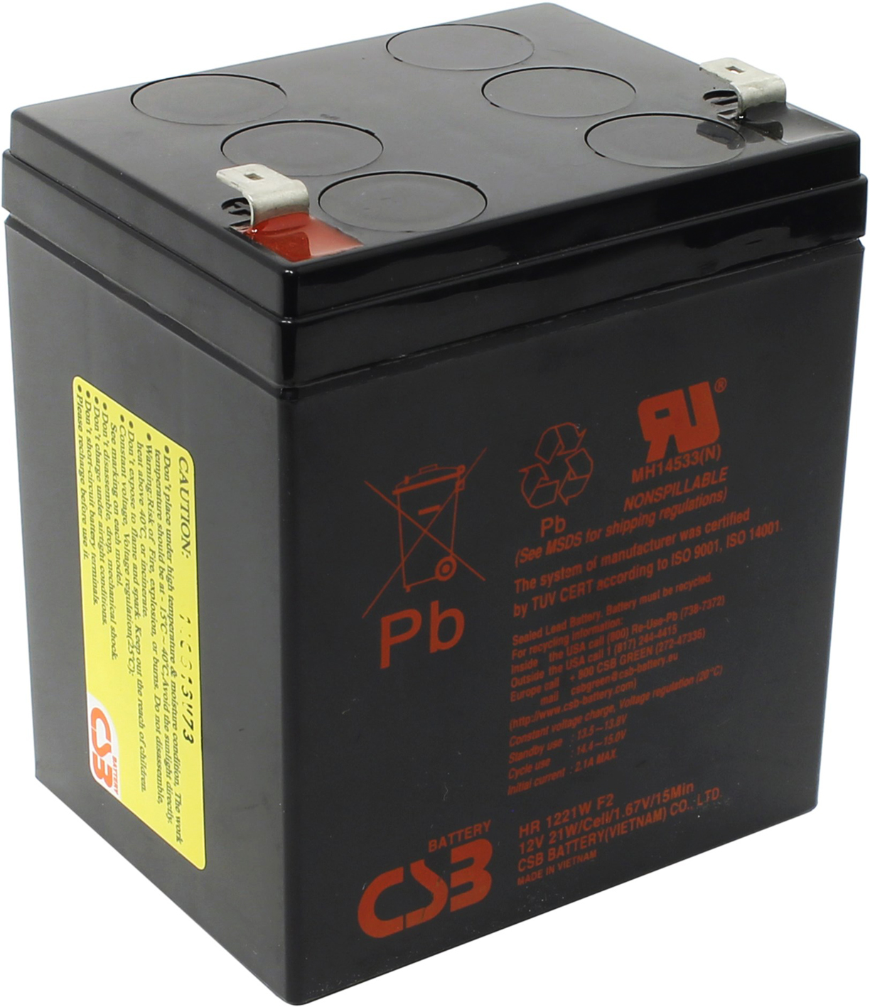 

Батарея CSB HR 1221W 12В, 5Ач, HR 1221W