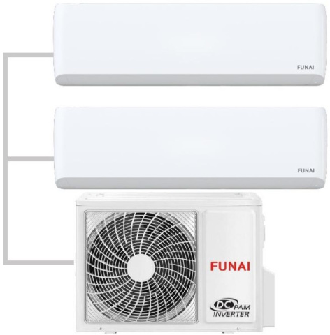 фото Мульти-сплит система  Funai RAMI-SM25HP.D04/S x2 / RAMI-2OR50HP.D05/U в Перми