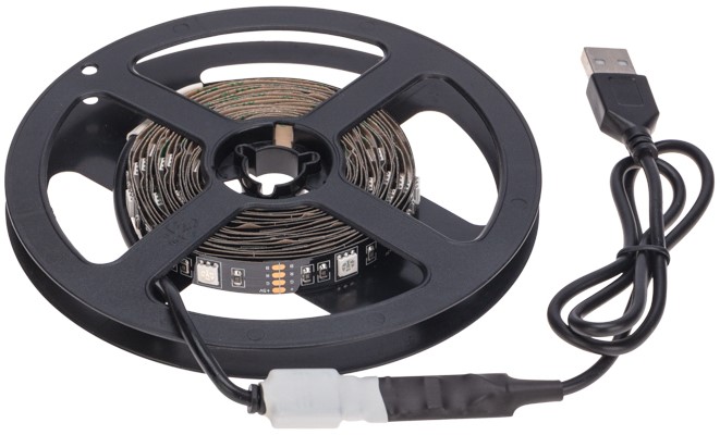 

Лента светодиодная Lamper 141-2009 5В, SMD5050, 7,2Вт/м, 30 LED/м, RGB, 10мм, 3м, с USB коннектором, черная, IP20, 141-2009