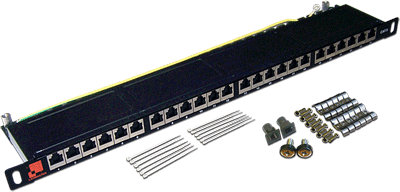 

Патчпанель Lanmaster LAN-PPC24S6 19", 24 порта RJ-45, категория 6, STP, 0.5U, компактная, LAN-PPC24S6