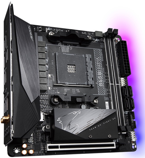 фото Материнская плата mini-ITX GIGABYTE B550I AORUS PRO AX