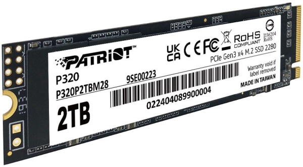 фото Накопитель SSD M.2 2280 Patriot Memory P320 в Уфе 2048 ГБ