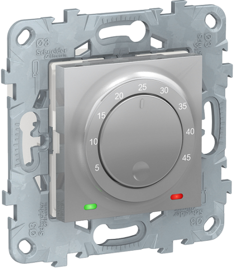 Изображение товара Термостат Schneider Electric NU550330 для теплого пола 220В цифровой стильный дизайн