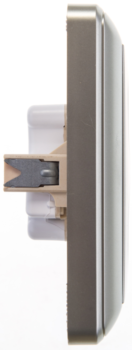 

Розетка Schneider Electric RS16-254-48 Wessen 59 2-ая б/з (в сборе, с рамкой), шампань, RS16-254-48