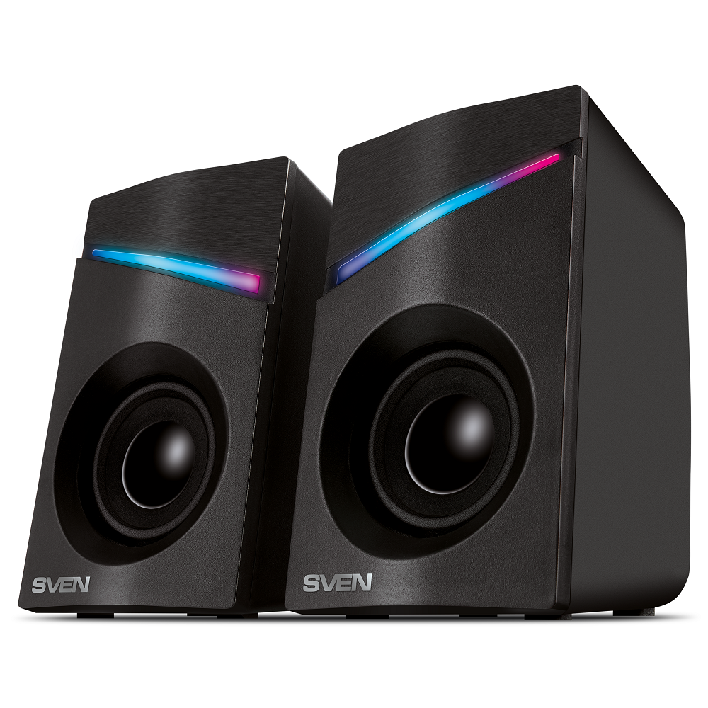 

Компьютерная акустика 2.0 Sven 305 SV-021665 черная (6 Вт, питание USB, подсветка), 305