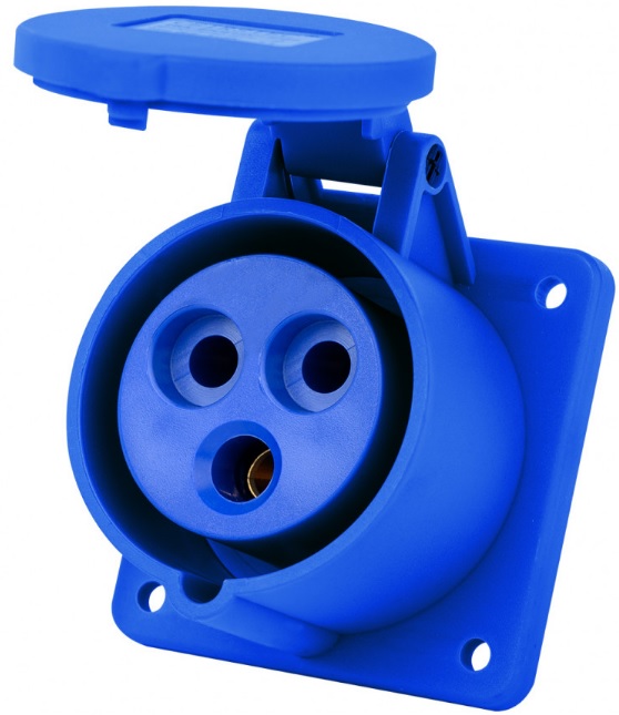 

Розетка DEKraft 26260DEK для скрытой проводки 2Р+РЕ 16А 220В IP44 РЩ-103, 26260DEK