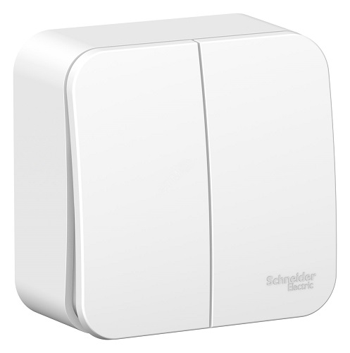 

Выключатель Schneider Electric BLNVA065021 2-клавишный 6А, 250B, монтажная пластина (белый) наруж, BLNVA065021