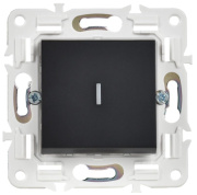 фото Выключатель одноклавишный с подсветкой  IEK SK-V10-1-10-K02