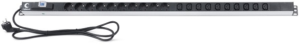 фото Блок розеток 19", 10 розеток Cabeus PDU-16-10S-10C13-B в Уфе