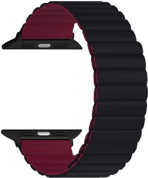 

Ремешок на руку Lyambda ACRUX DSJ-30-40-BW силиконовый для Apple Watch 38/40/41 mm black/wine red, ACRUX