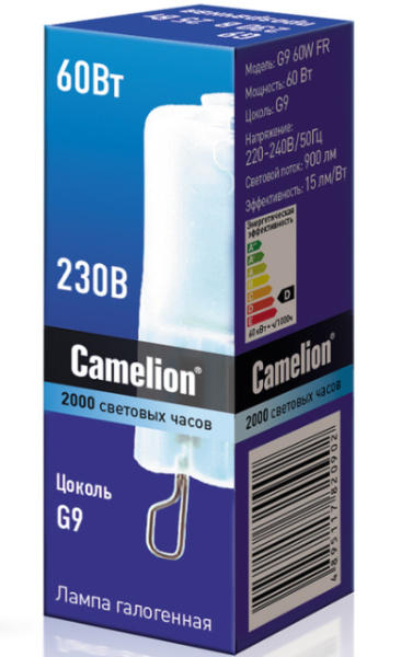 фото Лампа галогенная Camelion G9 60W FR в Челябинске