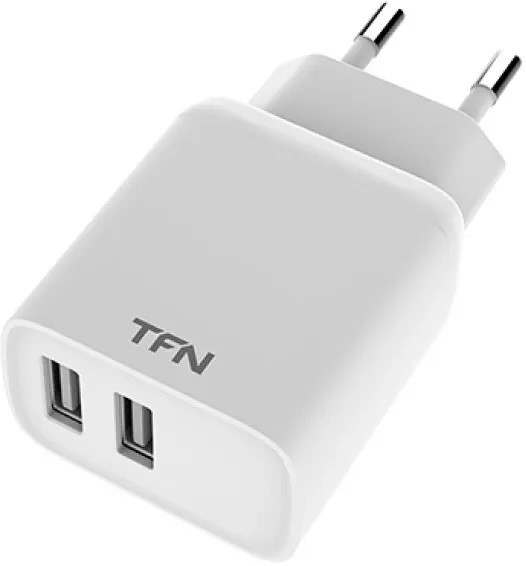 

Зарядное устройство сетевое TFN TFN-WCRPD12W2U02 2*USB Type-А, 2.4A+кабель micro USB, white, TFN-WCRPD12W2U02