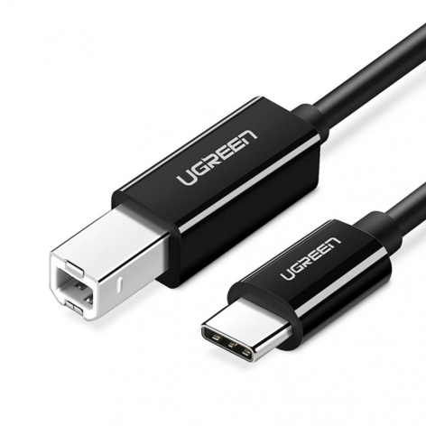 Изображение товара Интерфейсный кабель UGREEN US370 USB-C на USB 2.0 для принтеров и устройств