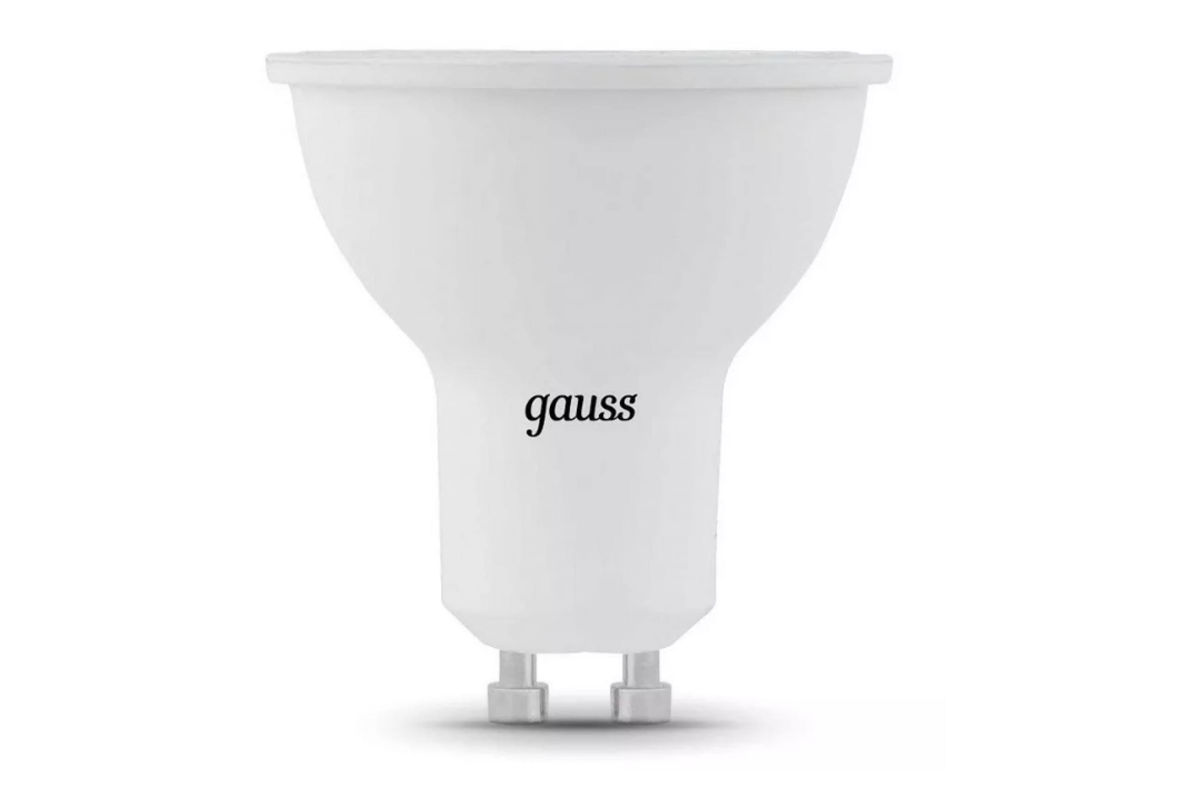 

Лампа Gauss 101506305-D MR16 5W 530lm 6500K GU10 диммируемая LED, 101506305-D