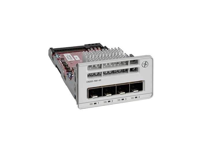 

Модуль расширения Cisco C9200-NM-4X= Catalyst 9200 4 x 10G, C9200-NM-4X=