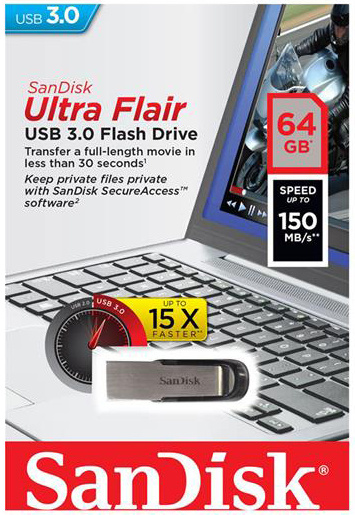 фото Накопитель USB 3.0 64GB SanDisk Ultra Flair в Перми